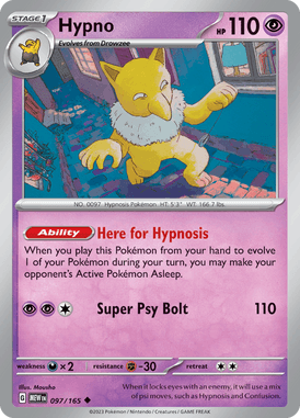 151 - 097/165 - Hypno - Pokemon kaarten Kopen - LuiopZondag TCG Store Assen