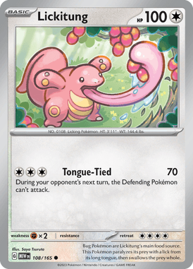 151 - 108/165 - Lickitung - Pokemon kaarten Kopen - LuiopZondag TCG Store Assen