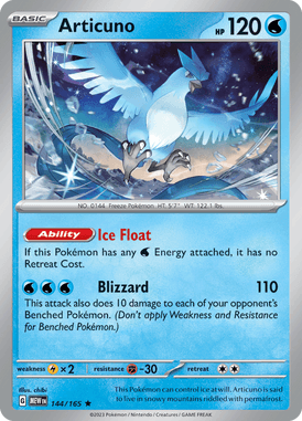 151 - 144/165 - Articuno - Pokemon kaarten Kopen - LuiopZondag TCG Store Assen