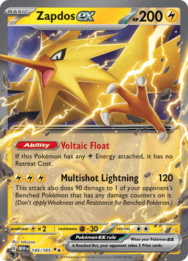 151 - 145/165 - Zapdos ex - Pokemon kaarten Kopen - LuiopZondag TCG Store Assen