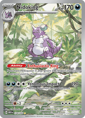 151 - 174/165 - Nidoking - Pokemon kaarten Kopen - LuiopZondag TCG Store Assen