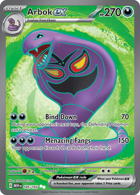 151 - 185/165 - Arbok ex - Pokemon kaarten Kopen - LuiopZondag TCG Store Assen