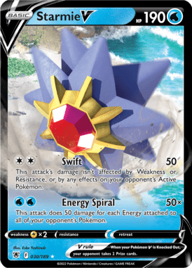 Astral Radiance - 030/189 - Starmie V - LuiopZondag.nl