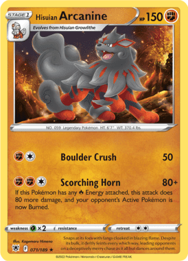 Astral Radiance - 071/189 - Hisuian Arcanine - LuiopZondag.nl
