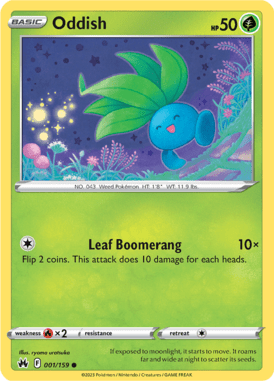 Crown Zenith - 001/159 - Oddish - Pokemon kaarten Kopen - LuiopZondag TCG Store Assen