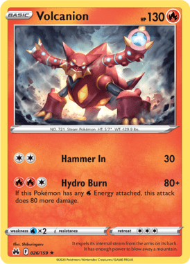 Crown Zenith - 026/159 - Volcanion - Pokemon kaarten Kopen - LuiopZondag TCG Store Assen