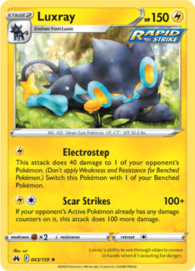 Crown Zenith - 043/159 - Luxray - Pokemon kaarten Kopen - LuiopZondag TCG Store Assen