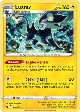 Crown Zenith - 044/159 - Luxray - Pokemon kaarten Kopen - LuiopZondag TCG Store Assen