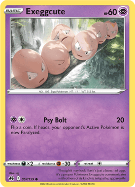 Crown Zenith - 057/159 - Exeggcute - Pokemon kaarten Kopen - LuiopZondag TCG Store Assen