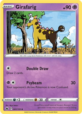 Crown Zenith - 061/159 - Girafarig - Pokemon kaarten Kopen - LuiopZondag TCG Store Assen