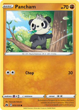 Crown Zenith - 072/159 - Pancham - Pokemon kaarten Kopen - LuiopZondag TCG Store Assen