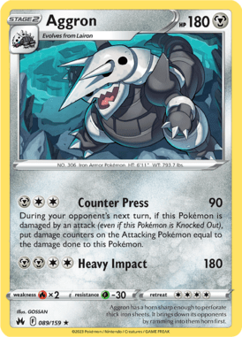 Crown Zenith - 089/159 - Aggron - Pokemon kaarten Kopen - LuiopZondag TCG Store Assen