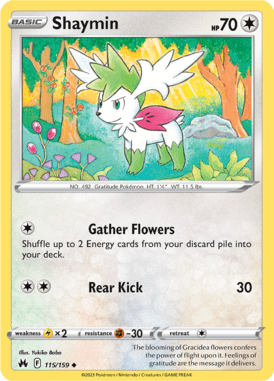 Crown Zenith - 115/159 - Shaymin - Pokemon kaarten Kopen - LuiopZondag TCG Store Assen