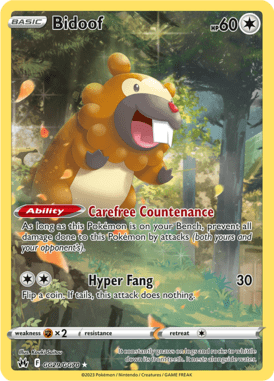 Crown Zenith - GG29 - Bidoof - Pokemon kaarten Kopen - LuiopZondag TCG Store Assen