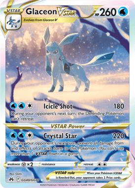 Crown Zenith - GG40 - Glaceon VSTAR - Pokemon kaarten Kopen - LuiopZondag TCG Store Assen