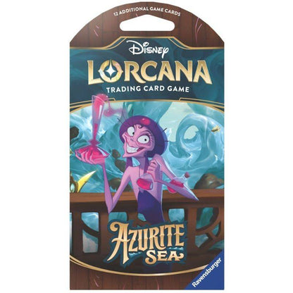 Disney Lorcana Azurite Sea Sleeved Boosterpack - Luiopzondag.nl