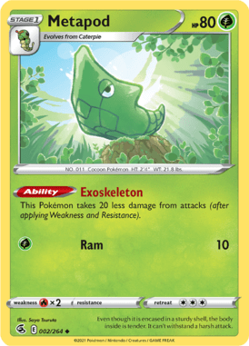 Fusion Strike - 002/264 - Metapod - LuiopZondag.nl