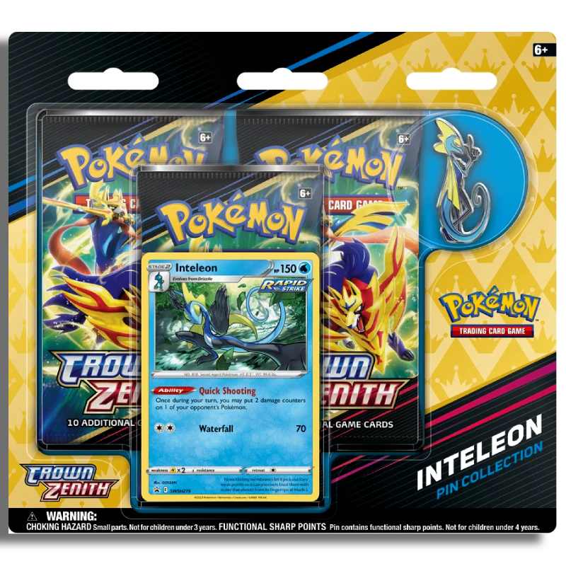 Inteleon pin collectie Pokemon Crown Zenith 