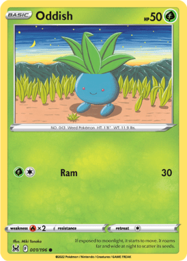 Lost Origin - 001/196 - Oddish - LuiopZondag