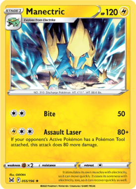 Lost Origin - 055/196 - Manectric - LuiopZondag.nl