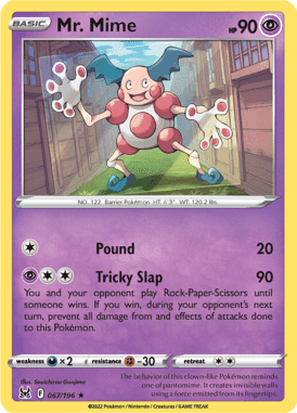 Lost Origin - 067/196 - Mr. Mime - LuiopZondag.nl