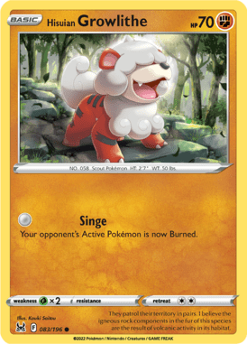 Lost Origin - 083/196 - Hisuian Growlithe - LuiopZondag.nl