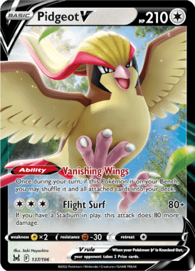 Lost Origin - 137/196 - Pidgeot V - LuiopZondag.nl