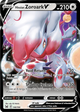 Lost Origin - 146/196 - Hisuian Zoroark V - LuiopZondag.nl