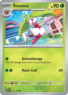 Obsidian Flames - 017/197 - Steenee - Pokemon kaarten Kopen - LuiopZondag TCG Store Assen