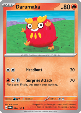 Obsidian Flames - 034/197 - Darumaka - Pokemon kaarten Kopen - LuiopZondag TCG Store Assen