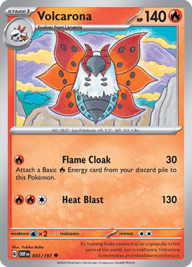 Obsidian Flames - 041/197 - Volcarona - Pokemon kaarten Kopen - LuiopZondag TCG Store Assen