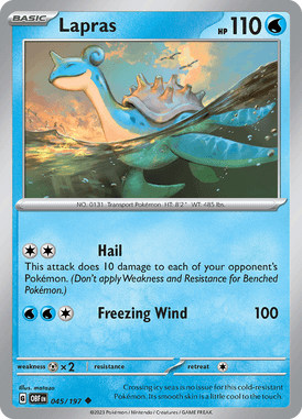 Obsidian Flames - 045/197 - Lapras - Pokemon kaarten Kopen - LuiopZondag TCG Store Assen