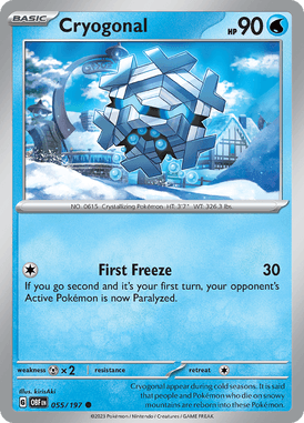 Obsidian Flames - 055/197 -  - Pokemon kaarten Kopen - LuiopZondag TCG Store AssenCryogonal