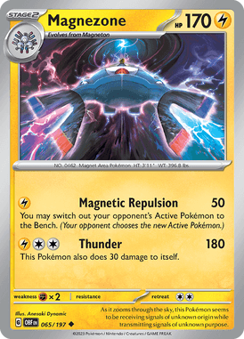 Obsidian Flames - 065/197 - Magnezone
 - Pokemon kaarten Kopen - LuiopZondag TCG Store Assen