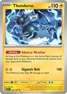 Obsidian Flames - 070/197 - Thundurus - Pokemon kaarten Kopen - LuiopZondag TCG Store Assen