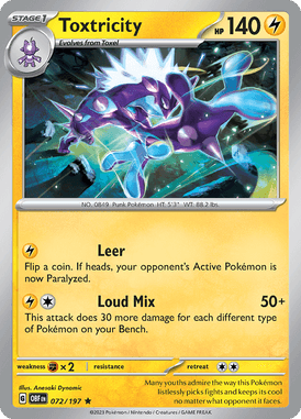 Obsidian Flames - 072/197 - Toxtricity - Pokemon kaarten Kopen - LuiopZondag TCG Store Assen