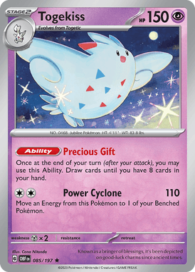 Obsidian Flames - 085/197 - Togekiss - Pokemon kaarten Kopen - LuiopZondag TCG Store Assen