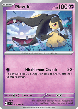 Obsidian Flames - 089/197 - Mawile - Pokemon kaarten Kopen - LuiopZondag TCG Store Assen