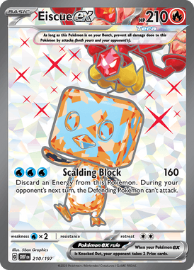 Obsidian Flames - 210/197 - Eiscue ex - Pokemon kaarten Kopen - LuiopZondag TCG Store Assen