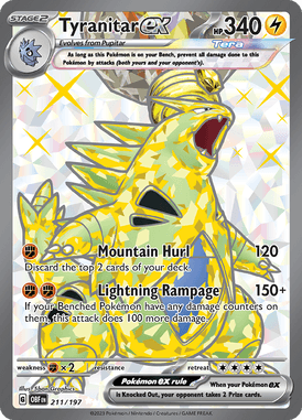 Obsidian Flames - 211/197 - Tyranitar ex - Pokemon kaarten Kopen - LuiopZondag TCG Store Assen
