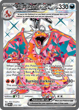 Obsidian Flames - 215/197 - Charizard ex - Pokemon kaarten Kopen - LuiopZondag TCG Store Assen
