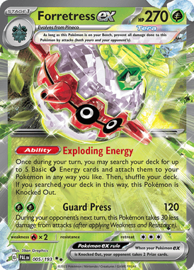 Paldea Evolved - 005/193 - Forretress ex - Pokemon kaarten Kopen - LuiopZondag TCG Store Assen