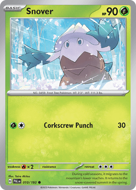 Paldea Evolved - 010/193 - Snover - Pokemon kaarten Kopen - LuiopZondag TCG Store Assen