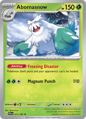 Paldea Evolved - 011/193 - Abomasnow - Pokemon kaarten Kopen - LuiopZondag TCG Store Assen