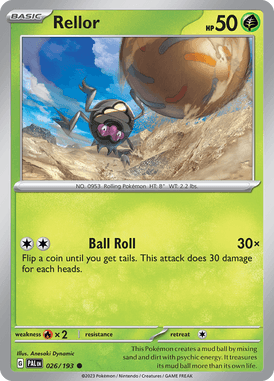 Paldea Evolved - 026/193 - Rellor - Pokemon kaarten Kopen - LuiopZondag TCG Store Assen