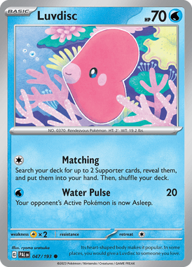 Paldea Evolved - 047/193 - Luvdisc - Pokemon kaarten Kopen - LuiopZondag TCG Store Assen