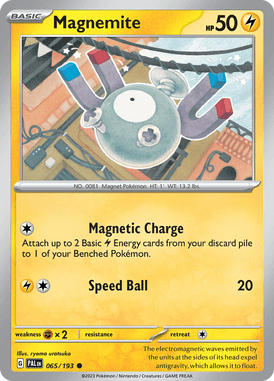 Paldea Evolved - 065/193 - Magnemite - Pokemon kaarten Kopen - LuiopZondag TCG Store Assen