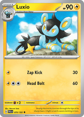 Paldea Evolved - 070/193 - Luxio - Pokemon kaarten Kopen - LuiopZondag TCG Store Assen