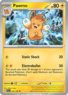 Paldea Evolved - 075/193 - Pawmo - Pokemon kaarten Kopen - LuiopZondag TCG Store Assen