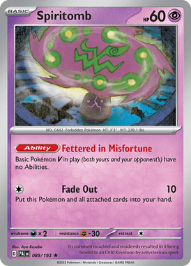 Paldea Evolved - 089/193 - Spiritomb - Pokemon kaarten Kopen - LuiopZondag TCG Store Assen